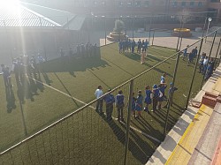 🌻 “Creative Arts in motion — Ms Nkhosana and her learners turning the schoolyard into a canvas of teamwork, joy, and discovery.” 🎶🖌️